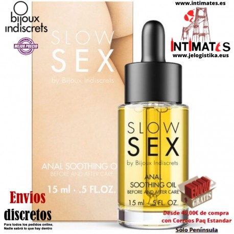 Slow Sex ·  Aceite anal calmante · Bijoux Indiscrets
