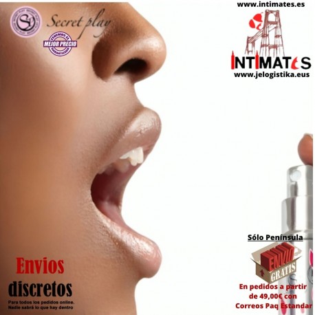 Spray para sexo oral y besos profundos · Boca húmeda - Fresa ácida · Secret Play