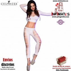 CR-3654 · Conjunto blanco con aberturas · Chilirose