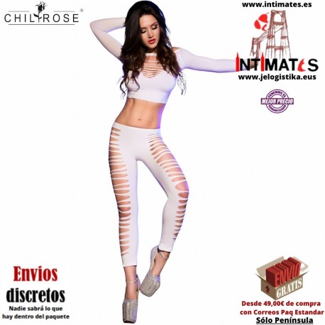 CR-3654 · Conjunto blanco con aberturas · Chilirose