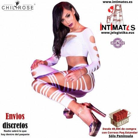 CR-3654 · Conjunto blanco con aberturas · Chilirose