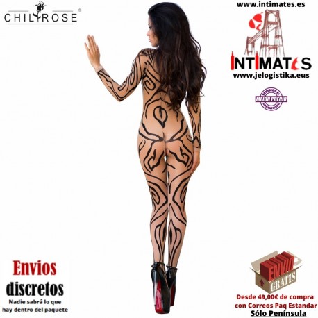CR-4092 · Bodystocking calado · Chilirose