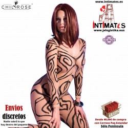 CR-4092 · Bodystocking calado · Chilirose
