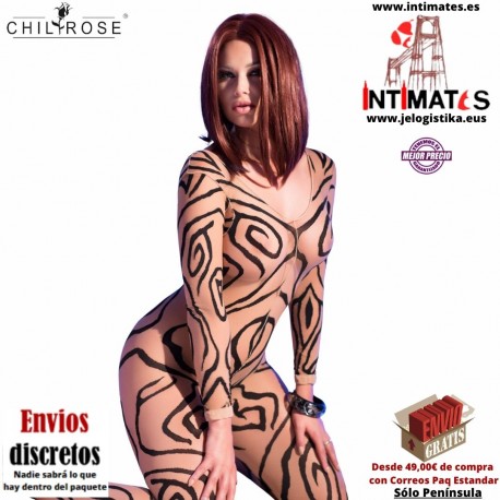 CR-4092 · Bodystocking calado · Chilirose
