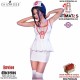 CR-4160 · Disfraz de enfermera blanco/rojo · Chilirose