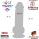 Extra Thick Dildo 20cm · Consolador realista con testículos · Get Real by ToyJoy