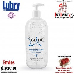 Just Glide Water · Lubricante a base de agua 500ml · Lubry