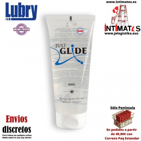 Just Glide Performance · Lubricante anal a base de agua 200ml · Lubry