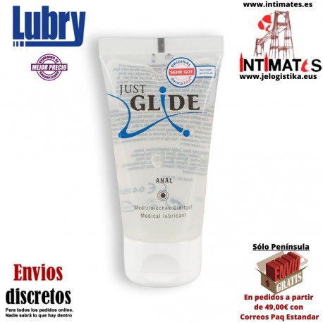 Just Glide Performance · Lubricante anal a base de agua 50ml · Lubry