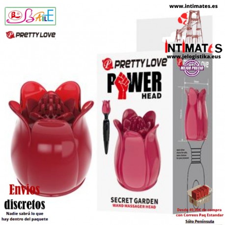 Power Head · Cabezal para el masajeador Power Wand · Pretty Love