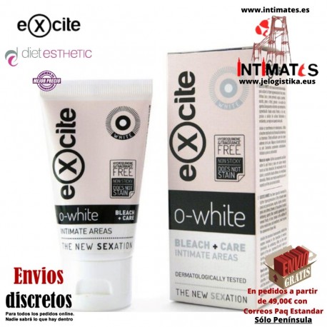 O-white · Blanqueador de zonas Íntimas 50 ml · Excite