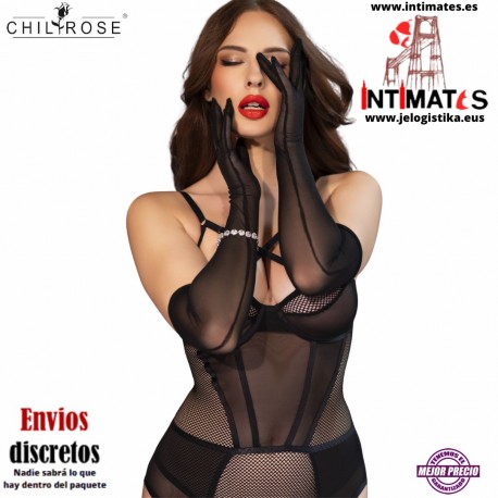 CR-4878 · Guantes negros · Chilirose