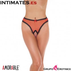 No. 1201· Tanga abierto color rojo · Amorable